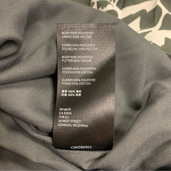 Maeve Pleated Midi Skirt Size XS White Grey Chiffon Abstract Anthropologie Hildi - Picture 8 of 10